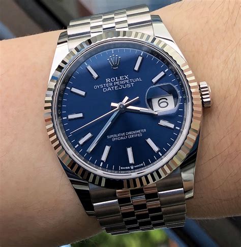 rolex datejust 36 on men's wrist|rolex datejust 36 oyster steel.